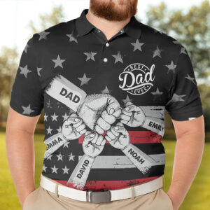 Today’s Treasure Polo Shirt Best Dad Ever Fist Bump - Personalized Polo Shirt