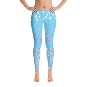 Cute Puppy, Labrador Retriever Hearts Leggings, Yoga Dog's Womens Legging, Women's Dog Lover Pants, Ladies Dogs Lover Legging's Pattern